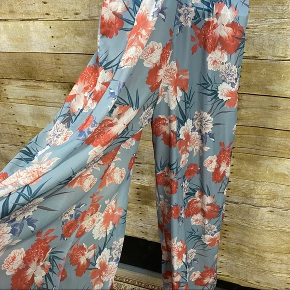 J’Atiste by Amy long line pants jumper romper floral print size medium - Picture 10 of 16